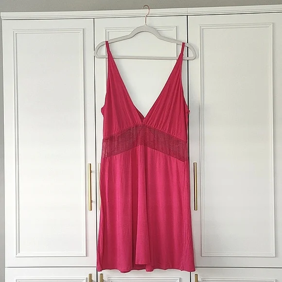 NWT Adore Me Dark Pink Elegant Pink Women's Nightgown Nightie XL - Picture 2 of 9